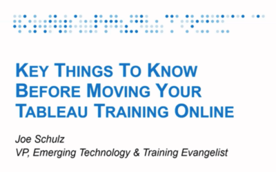 Key things to know before moving your Tableau Virtual Training Online